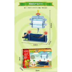 GUDI 60020 non  CẢNH THẾ GIỚI TƯƠNG LAI BỘ 6 KIỂU bộ đồ chơi xếp lắp ráp ghép mô hình Plants Vs Zombies Hoa Quả Nổi Giận 427 khối