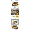 ZHEGAO QL0498 0498 non  XE ĐỊA HÌNH KÉO LÙI MÀU VÀNG bộ đồ chơi xếp lắp ráp ghép mô hình  Kỹ Thuật Công Nghệ Cao Mô Hình Phương Tiện 706 khối