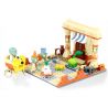 GUDI 60016 non  BỘ CẢNH AI CẬP BÍ ???N bộ đồ chơi xếp lắp ráp ghép mô hình Plants Vs Zombies Hoa Quả Nổi Giận 307 khối