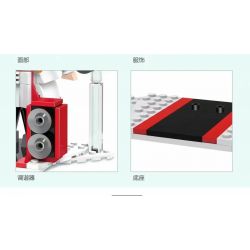 ZHEGAO 00341 non  BỘ CHỈNH ÂM bộ đồ chơi xếp lắp ráp ghép mô hình TUNER 409 khối