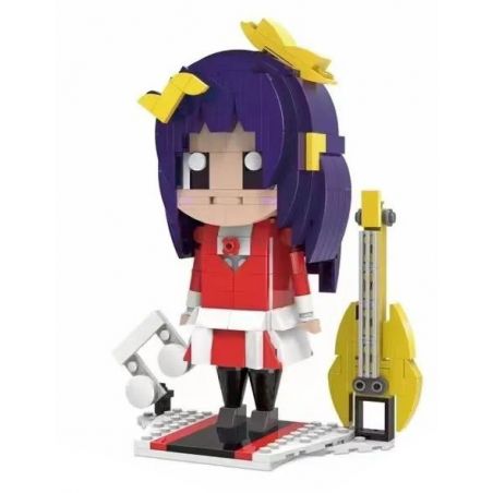 ZHEGAO 00340 non  NGHỆ SĨ GUITAR bộ đồ chơi xếp lắp ráp ghép mô hình GUITARIST 400 khối