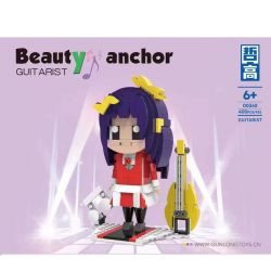 ZHEGAO 00340 non  NGHỆ SĨ GUITAR bộ đồ chơi xếp lắp ráp ghép mô hình GUITARIST 400 khối