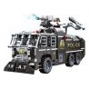 Enlighten 11018 Qman 11018 non  XE VÒI RỒNG CHỐNG BẠO ĐỘNG bộ đồ chơi xếp lắp ráp ghép mô hình City Thành Phố 847 khối