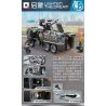 Enlighten 11018 Qman 11018 non  XE VÒI RỒNG CHỐNG BẠO ĐỘNG bộ đồ chơi xếp lắp ráp ghép mô hình City Thành Phố 847 khối