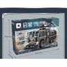 Enlighten 11018 Qman 11018 non  XE VÒI RỒNG CHỐNG BẠO ĐỘNG bộ đồ chơi xếp lắp ráp ghép mô hình City Thành Phố 847 khối
