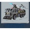 Enlighten 11018 Qman 11018 non  XE VÒI RỒNG CHỐNG BẠO ĐỘNG bộ đồ chơi xếp lắp ráp ghép mô hình City Thành Phố 847 khối