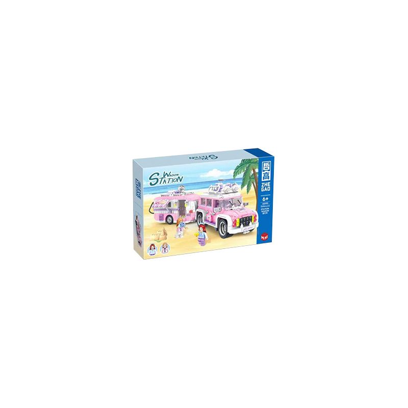 ZHEGAO 00990 non Lego TOA XE GA bộ đồ chơi xếp lắp ráp ghép mô hình Creator WAGON STATION Sáng Tạo 1149 khối