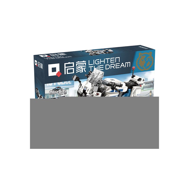 Enlighten 11016 Qman 11016 non  CẢNH SÁT XE MÁY bộ đồ chơi xếp lắp ráp ghép mô hình Motorcycle Motorbike Xe Hai Bánh 395 khối