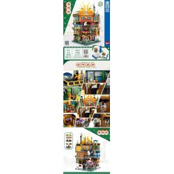 ZHEGAO 00982 non  THÀNH PHỐ HỒNG KÔNG bộ đồ chơi xếp lắp ráp ghép mô hình Modular Buildings HONGKONG CITY Mô Hình Nhà Cửa 4184 khối