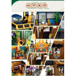 ZHEGAO 00982 non  THÀNH PHỐ HỒNG KÔNG bộ đồ chơi xếp lắp ráp ghép mô hình Modular Buildings HONGKONG CITY Mô Hình Nhà Cửa 4184 khối