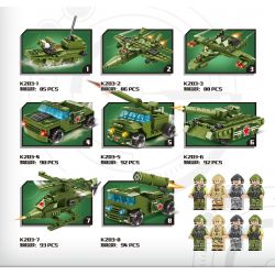 MINGDI K203 non  XE TĂNG CHIẾN ĐẤU CHỦ LỰC M1A2 8 TỔ HỢP bộ đồ chơi xếp lắp ráp ghép mô hình 720 khối