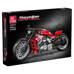 JIESTAR 91020 non  HARLEY DAVIDSON ĐÊM BÁNH LÁI bộ đồ chơi xếp lắp ráp ghép mô hình  NIGHT ROD Kỹ Thuật Công Nghệ Cao Mô Hình Phương Tiện 849 khối