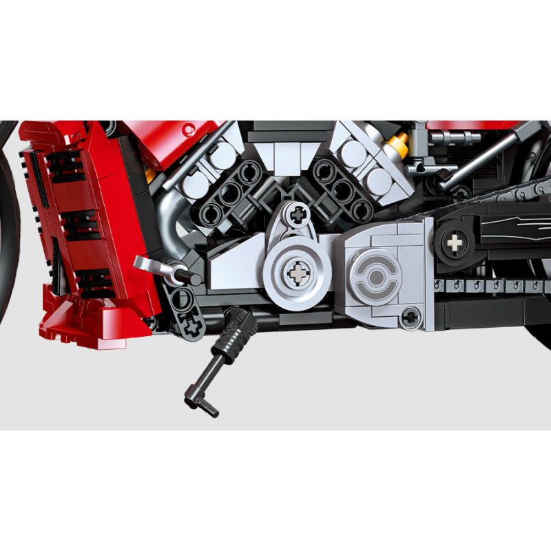 JIESTAR 91020 non  HARLEY DAVIDSON ĐÊM BÁNH LÁI bộ đồ chơi xếp lắp ráp ghép mô hình  NIGHT ROD Kỹ Thuật Công Nghệ Cao Mô Hình Phương Tiện 849 khối