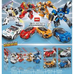 LWCK 60028 non  4 LOẠI CƠ CHẾ ĐUA XE THAY ĐỔI GẤP ĐÔI bộ đồ chơi xếp lắp ráp ghép mô hình Racers Đua Tốc Độ 909 khối