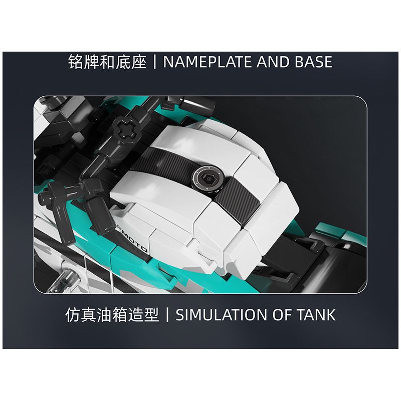 SEMBO 705301 non  GIÓ XUÂN XE MÁY 250SR bộ đồ chơi xếp lắp ráp ghép mô hình Motorcycle Motorbike CFMOTO Xe Hai Bánh 304 khối