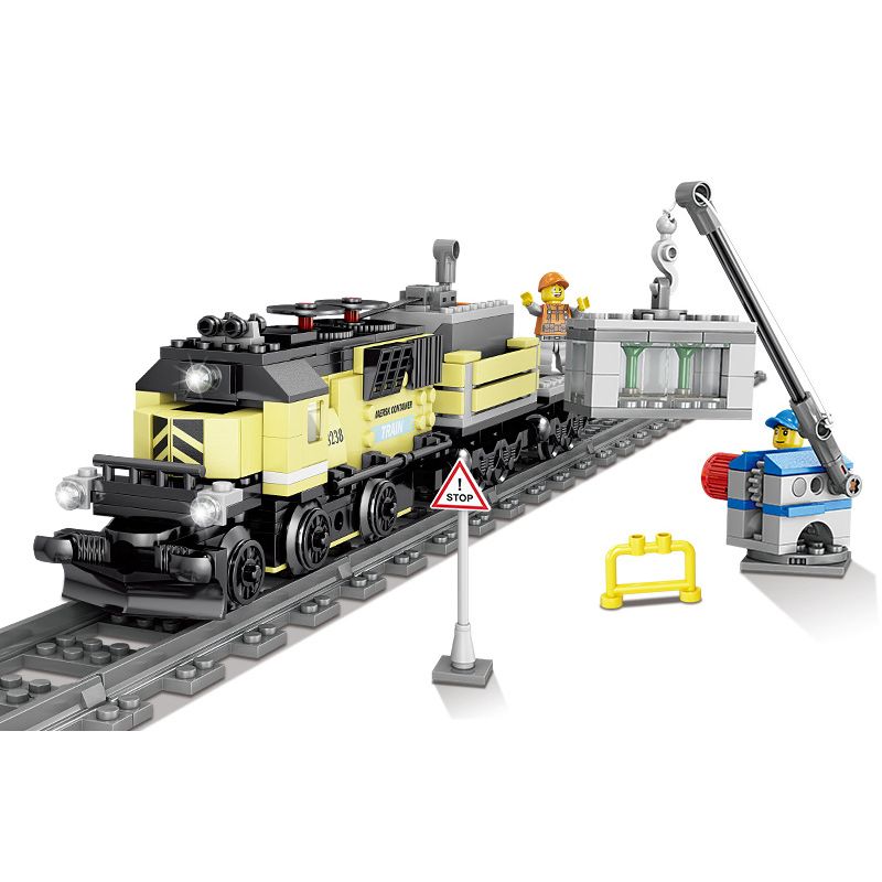 Bozhi 98238 non Lego TÀU MAERSK bộ đồ chơi xếp lắp ráp ghép mô hình Trains CITY TRAIN Tàu Hỏa 392 khối