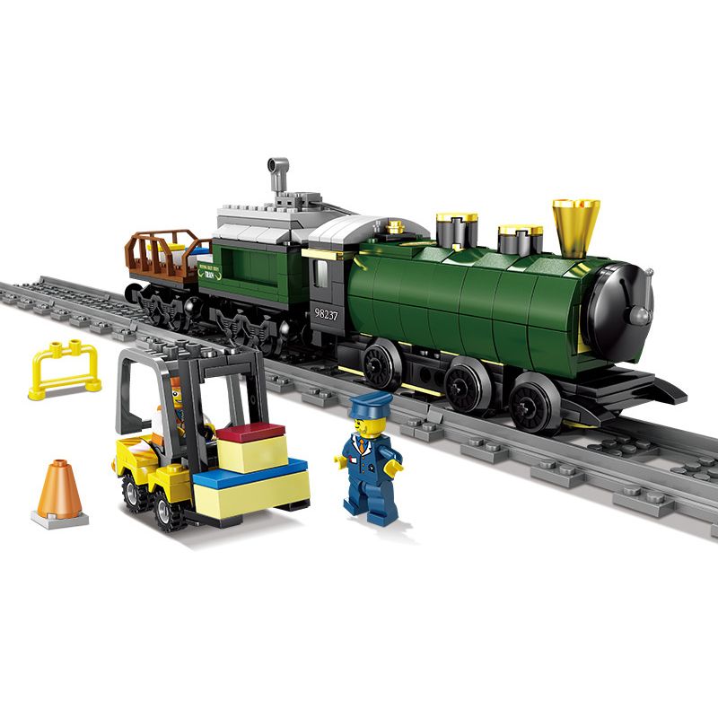 Bozhi 98237 non Lego TÀU GIẢI PHÓNG bộ đồ chơi xếp lắp ráp ghép mô hình Trains CITY TRAIN Tàu Hỏa 372 khối