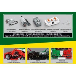 SEMBO 701927 non  TÍCH LŨY VŨ KHÍ LAMBORGHINI 1:14 tỷ lệ 1:14 bộ đồ chơi xếp lắp ráp ghép mô hình  Kỹ Thuật Công Nghệ Cao Mô Hình Phương Tiện 1316 khối