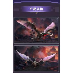 Enlighten 72025 Qman 72025 non  ĐÁNH THỨC RỒNG ĐEN bộ đồ chơi xếp lắp ráp ghép mô hình Minecraft Game Xây Dựng