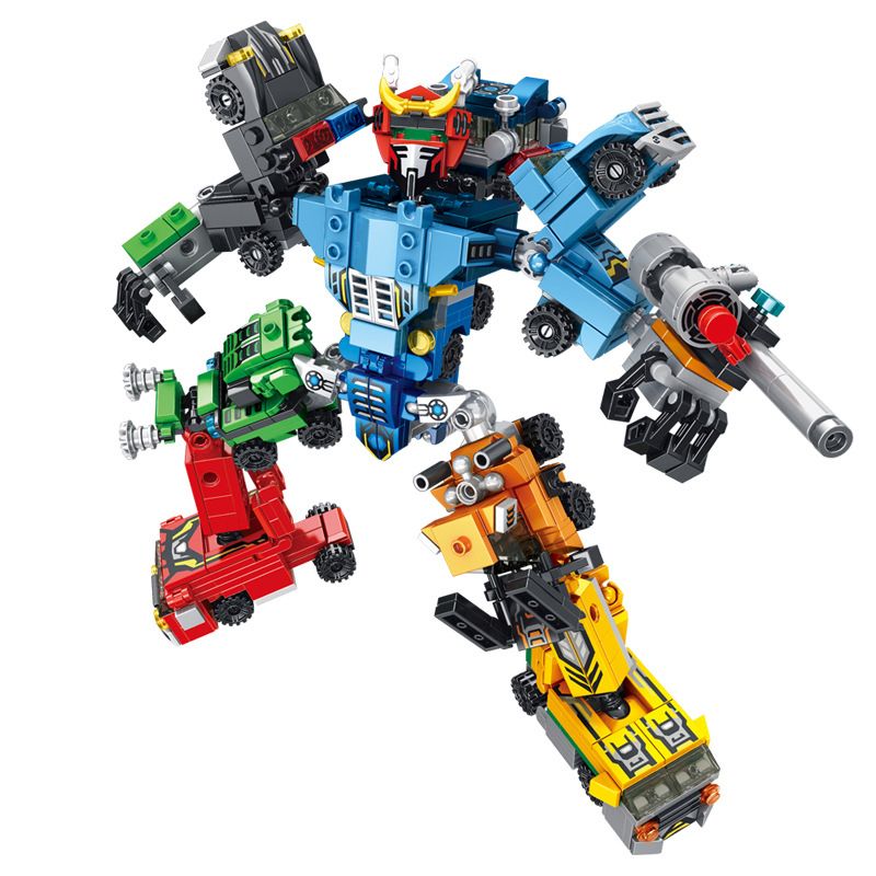 PanlosBrick 633074 Panlos Brick 633074 non Lego ROBOT THÀNH PHỐ 8 KẾT HỢP bộ đồ chơi xếp lắp ráp ghép mô hình City 732 khối