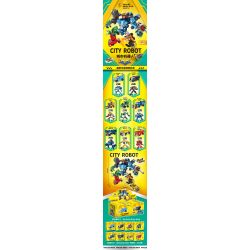 PanlosBrick 633074 Panlos Brick 633074 non  ROBOT THÀNH PHỐ 8 KẾT HỢP bộ đồ chơi xếp lắp ráp ghép mô hình City 732 khối