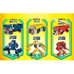 PanlosBrick 633074 Panlos Brick 633074 non  ROBOT THÀNH PHỐ 8 KẾT HỢP bộ đồ chơi xếp lắp ráp ghép mô hình City 732 khối