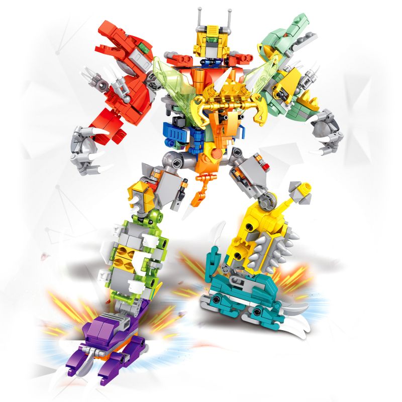 ZHEGAO QL0273 0273 non  CƠ KHÍ KHỦNG LONG 8 PHONG CÁCH bộ đồ chơi xếp lắp ráp ghép mô hình Dino DINOSAUR 640 khối ZHEGAO QL0273 0273 non  CƠ KHÍ KHỦNG LONG 8 PHONG CÁCH bộ đồ chơi xếp lắp ráp ghép mô hình Dino DINOSAUR 640 khối