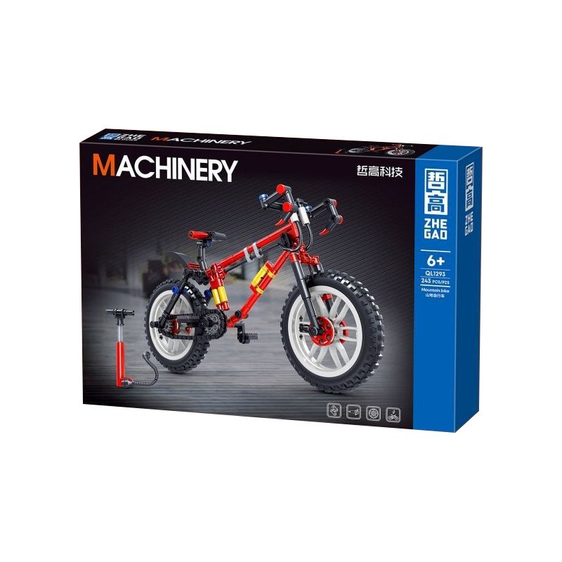 ZHEGAO QL1293 1293 non Lego NHẢY XE ĐẠP LEO NÚI bộ đồ chơi xếp lắp ráp ghép mô hình Technic MOUNTAIN BIKE Kỹ Thuật Công Nghệ Cao Mô Hình Phương Tiện 243 khối