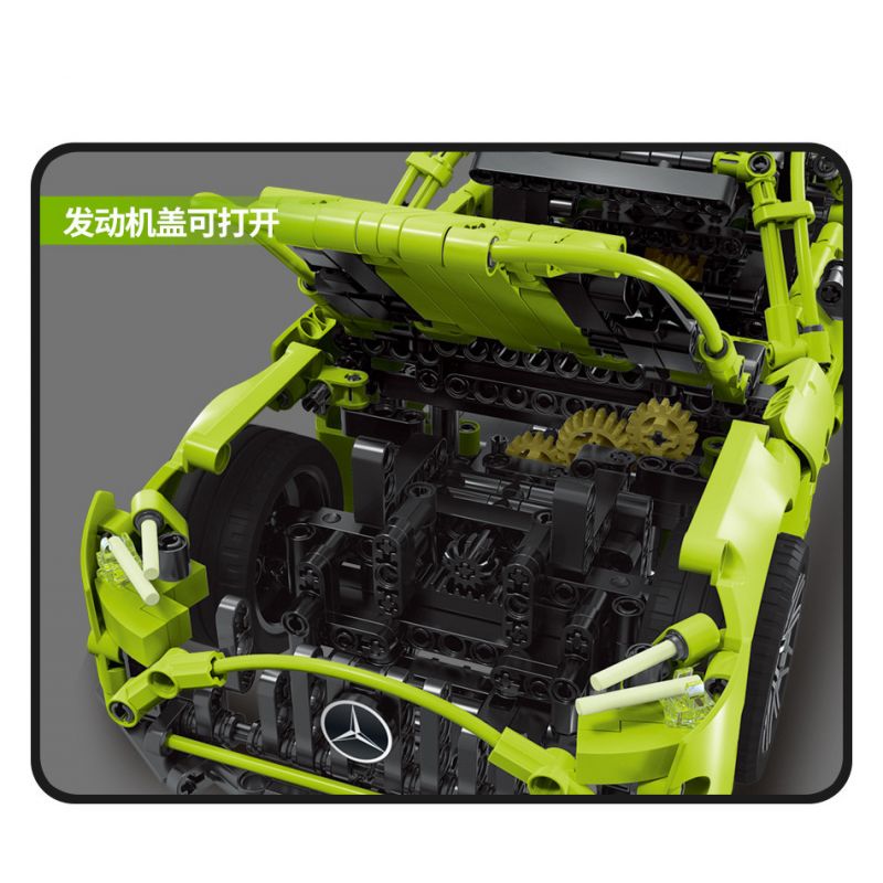 EXTRAORDINARY F10004 10004 non  YÊU TINH XANH MERCEDES AMG tỷ lệ 1:14 bộ đồ chơi xếp lắp ráp ghép mô hình  Kỹ Thuật Công Nghệ Cao Mô Hình Phương Tiện 1139 khối