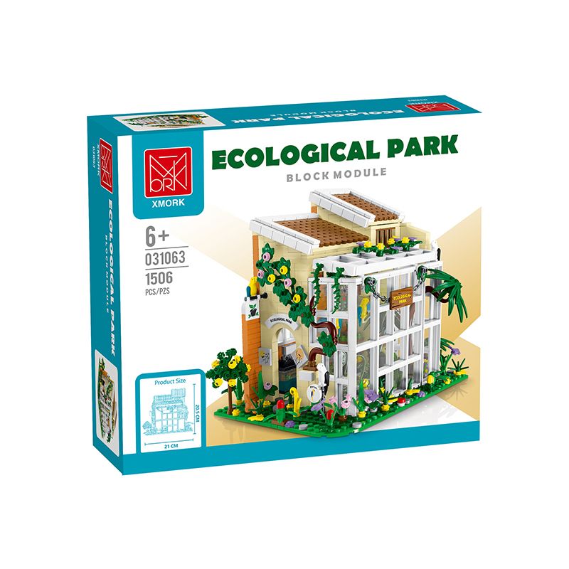MorkModel 031063 Mork Model 031063 non  CÔNG VIÊN SINH THÁI SUNSHINE bộ đồ chơi xếp lắp ráp ghép mô hình Creator ECOLOGICAL PARK Sáng Tạo 1506 khối
