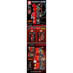 LEYI 78001 78002 78003 non  CON GẤU bộ đồ chơi xếp lắp ráp ghép mô hình 852 khối