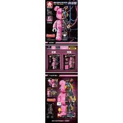 LEYI 78001 78002 78003 non  CON GẤU bộ đồ chơi xếp lắp ráp ghép mô hình 852 khối