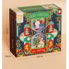 SEMBO 605027 non  ĐỒNG HỒ CÁT GIÁNG SINH bộ đồ chơi xếp lắp ráp ghép mô hình Christmas CHRISTMAS HOURGLASS