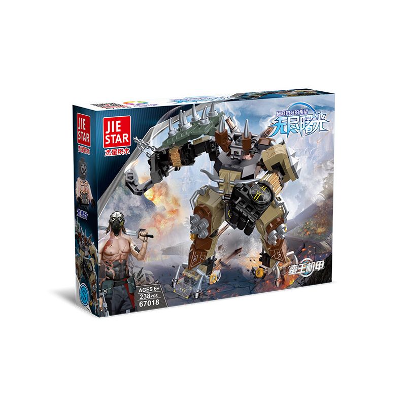 JIESTAR 67018 non  MECH MAN RỢ bộ đồ chơi xếp lắp ráp ghép mô hình 238 khối
