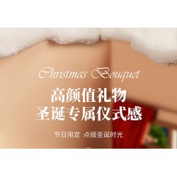 SEMBO 605027 non  ĐỒNG HỒ CÁT GIÁNG SINH bộ đồ chơi xếp lắp ráp ghép mô hình Christmas CHRISTMAS HOURGLASS