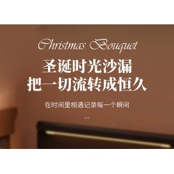 SEMBO 605027 non  ĐỒNG HỒ CÁT GIÁNG SINH bộ đồ chơi xếp lắp ráp ghép mô hình Christmas CHRISTMAS HOURGLASS