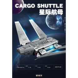 JIESTAR 67108 non  TÀU CON THOI CHỞ HÀNG HẠNG ZETA CỦA STAR CARRIER bộ đồ chơi xếp lắp ráp ghép mô hình Star Wars CARGO SHUTTLE(ZETA-CLASS HEAVY SHUTTLE) Chiến Tranh Giữa Các Vì Sao 4533 khối