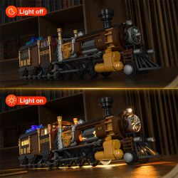 FUNWHOLE F9006 9006 non  TÀU HƠI NƯỚC ĐẦY QUẶNG bộ đồ chơi xếp lắp ráp ghép mô hình Creator Expert STEAM TRAIN Chuyên Gia Sáng Tạo 1056 khối