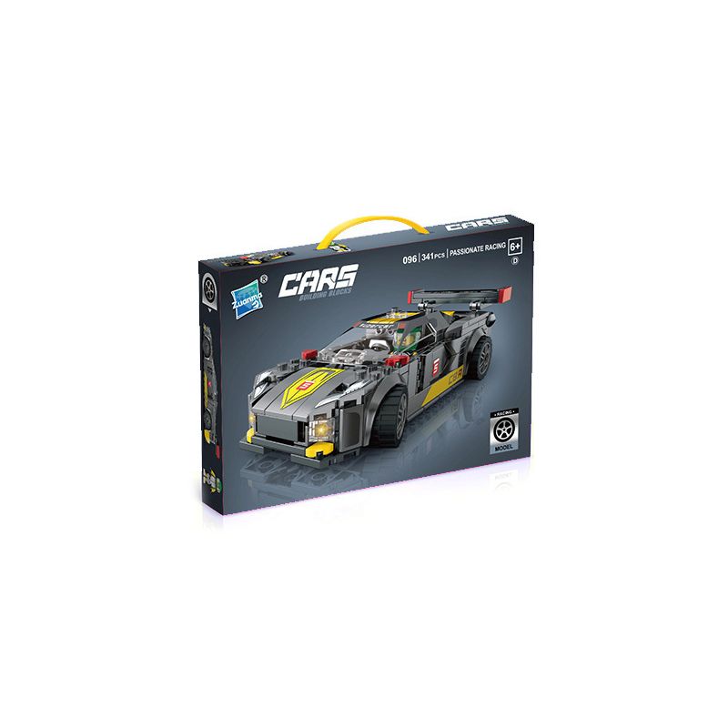 ZUANMA 096D non  TÀU HỘ TỐNG bộ đồ chơi xếp lắp ráp ghép mô hình Speed Champions Racing Cars Đua Xe Công Thức 341 khối