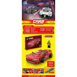 ZUANMA 096C non  FERRARI bộ đồ chơi xếp lắp ráp ghép mô hình Speed Champions Racing Cars Đua Xe Công Thức 322 khối
