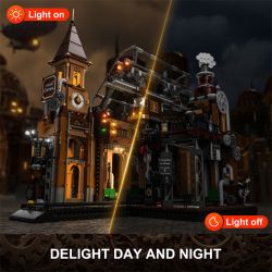 FUNWHOLE F9007 9007 non  GA XE LỬA STEAMPUNK bộ đồ chơi xếp lắp ráp ghép mô hình Creator Expert Chuyên Gia Sáng Tạo 1843 khối