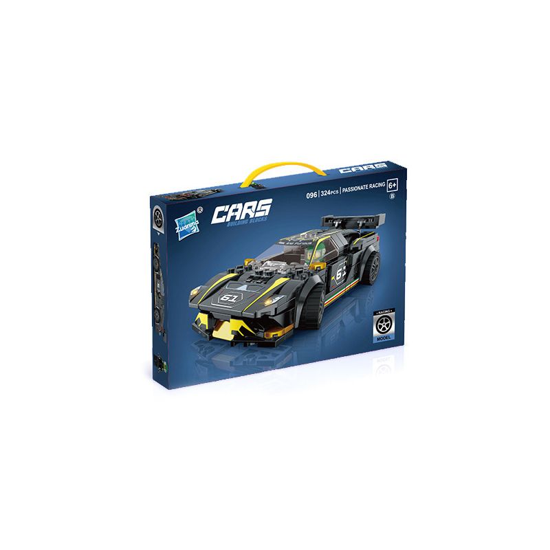 ZUANMA 096B non  FORD GT bộ đồ chơi xếp lắp ráp ghép mô hình Speed Champions Racing Cars Đua Xe Công Thức 324 khối