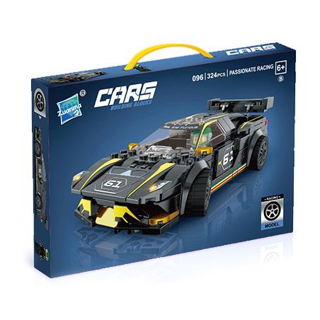 ZUANMA 096B non  FORD GT bộ đồ chơi xếp lắp ráp ghép mô hình Speed Champions Racing Cars Đua Xe Công Thức 324 khối