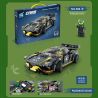 ZUANMA 096B non  FORD GT bộ đồ chơi xếp lắp ráp ghép mô hình Speed Champions Racing Cars Đua Xe Công Thức 324 khối