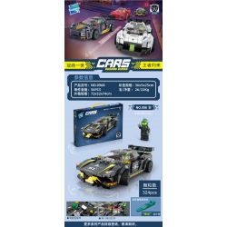 ZUANMA 096B non  FORD GT bộ đồ chơi xếp lắp ráp ghép mô hình Speed Champions Racing Cars Đua Xe Công Thức 324 khối