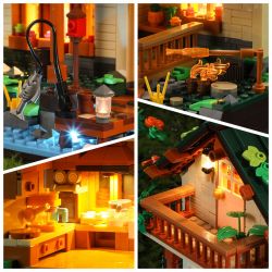 FUNWHOLE FH9004 9004 non  NHÀ BÊN HỒ bộ đồ chơi xếp lắp ráp ghép mô hình Creator Expert Chuyên Gia Sáng Tạo 1969 khối