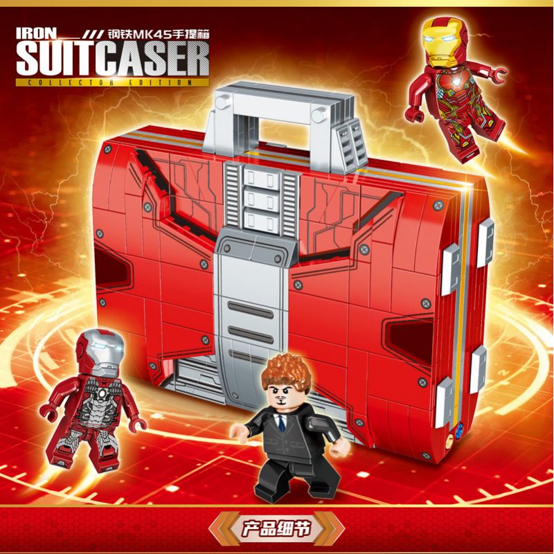 LW 2092 non  VALI NGƯỜI SẮT bộ đồ chơi xếp lắp ráp ghép mô hình Marvel Super Heroes Siêu Anh Hùng Marvel 516 khối LW 2092 non  VALI NGƯỜI SẮT bộ đồ chơi xếp lắp ráp ghép mô hình Marvel Super Heroes Siêu Anh Hùng Marvel 516 khối