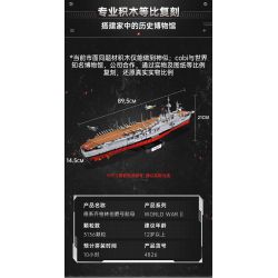 COBI CHARACTER BUILDING 4826 non  TÀU SÂN BAY ĐỨC GRAF ZEPPELIN tỷ lệ 1:300 bộ đồ chơi xếp lắp ráp ghép mô hình Military Army AIRCRAFT CARRIER GRAF ZEPPELIN Quân Sự Bộ Đội 3136 khối