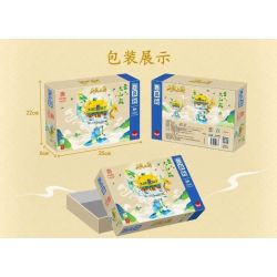 ZHEGAO GC1001 1001 non  THIÊN QUỐC CUNG ĐIỆN HÒA THƯỢNG TRÊN MÂY bộ đồ chơi xếp lắp ráp ghép mô hình 912 khối