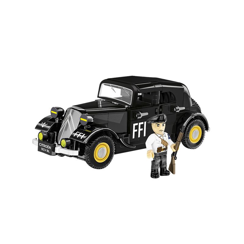 COBI CHARACTER BUILDING 2266 non Lego CITROËN 11C tỷ lệ 1:35 bộ đồ chơi xếp lắp ráp ghép mô hình Racers CITROEN TRACTION 11CV BL Đua Tốc Độ 236 khối